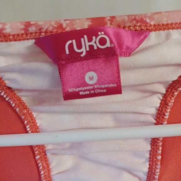 Ryka Women's Medium Workout Tank Top Orange/Pink Coral Color - Picture 9 of 13